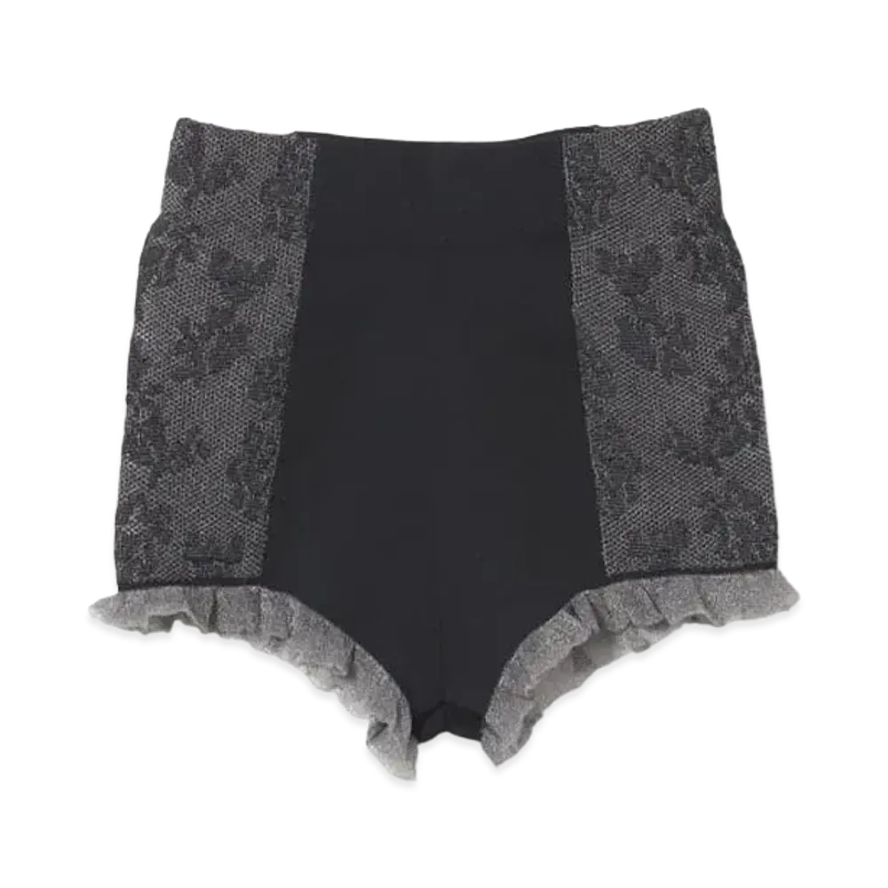 BEAMS COUTURE LINGERIE Lace Knit Shorts "Black"
