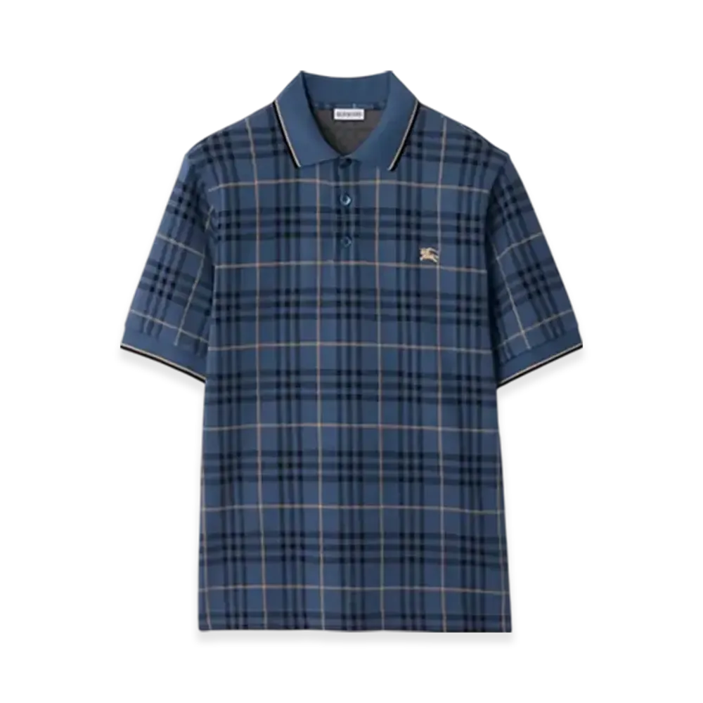 Burberry Check Cotton Polo Shirt "Bay"