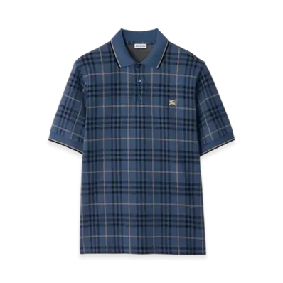 Burberry Check Cotton Polo Shirt "Bay"