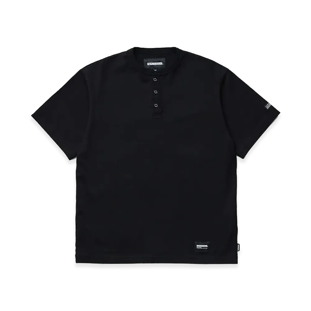 NEIGHBORHOOD Classic Henley Neck SS "Black"
