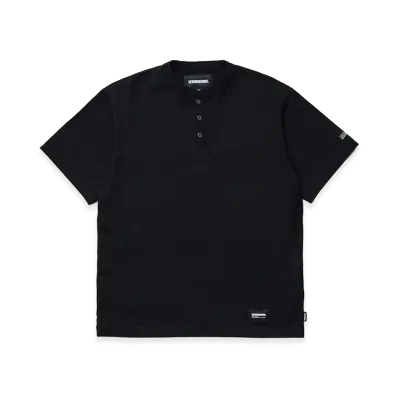 NEIGHBORHOOD Classic Henley Neck SS "Black"
