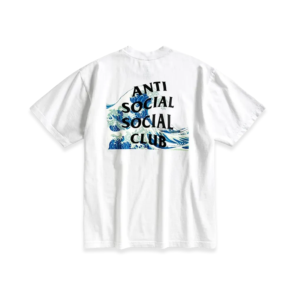 ANTI SOCIAL SOCIAL CLUB Tonkatsu: The Great Wave Tee "White"