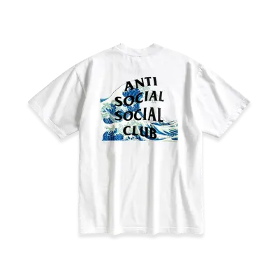 ANTI SOCIAL SOCIAL CLUB Tonkatsu: The Great Wave Tee "White"