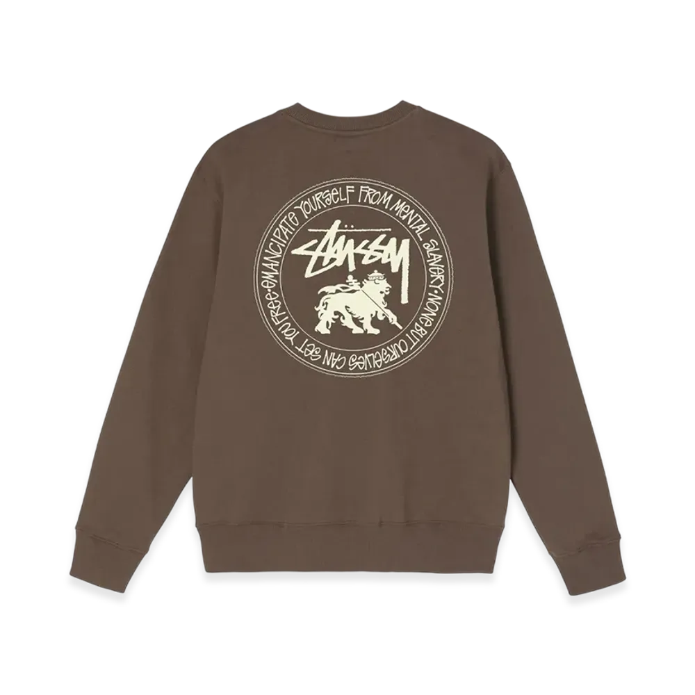 Stussy Lion Dot Crew "Coffee"