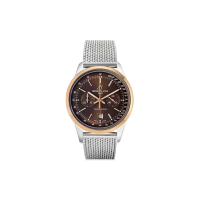 Breitling Transocean Chronograph 38 "Brown/Rose Gold/Stainless Steel"