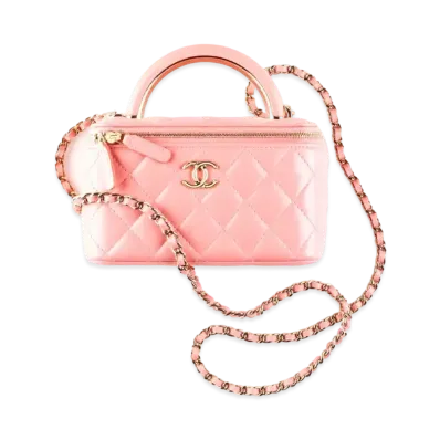 CHANEL Vanity Case Lambskin "Pink"