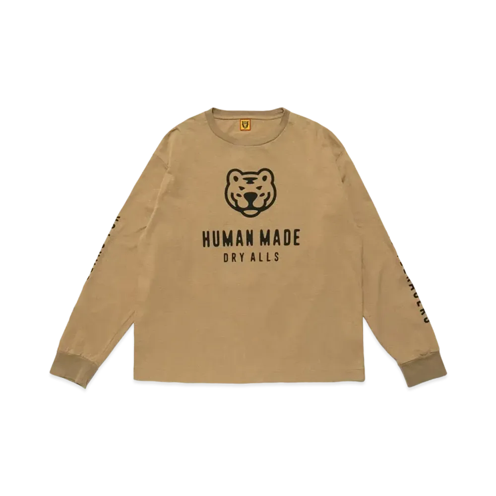 HUMAN MADE L/S T-SHIRT #4 "Khaki"