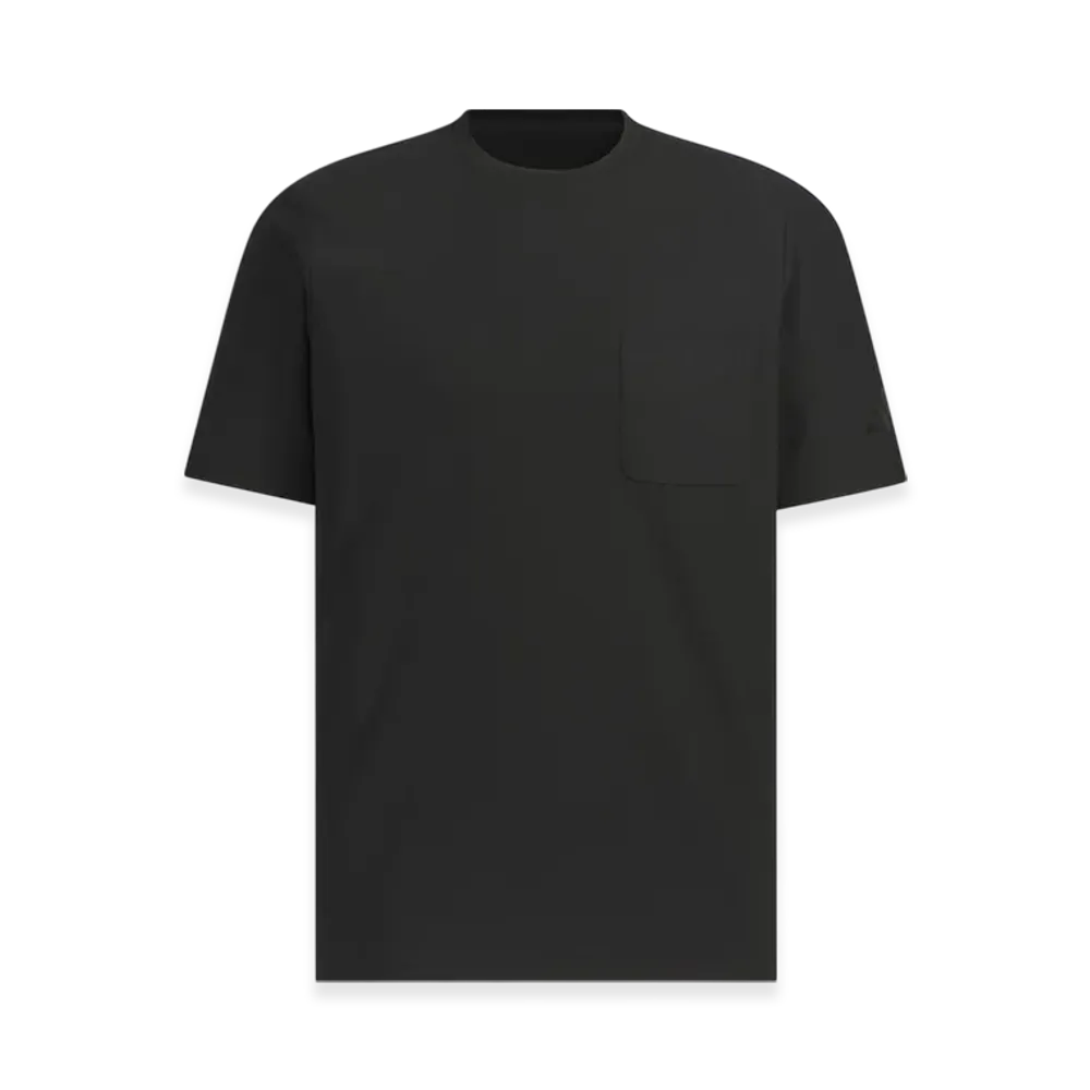 adidas Premium Casual Regular Fit Lightweight Knit Short Sleeve Pocket T-Shirt "Black"