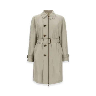 Burberry Car Coat Silk "Gray"