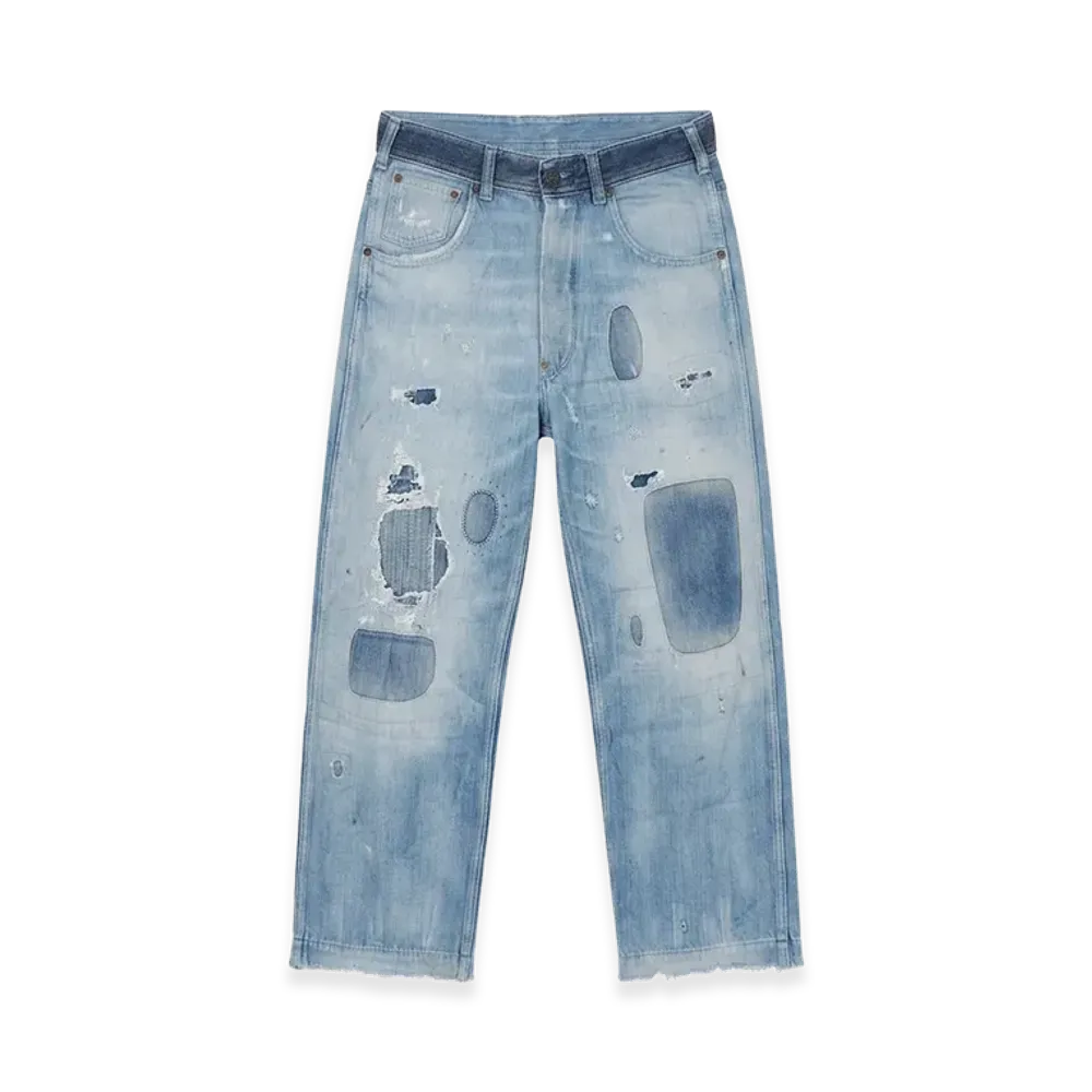 Maison Margiela Destroyed Boyfriend Jeans "Indigo"