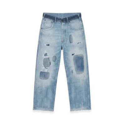 Maison Margiela Destroyed Boyfriend Jeans "Indigo"