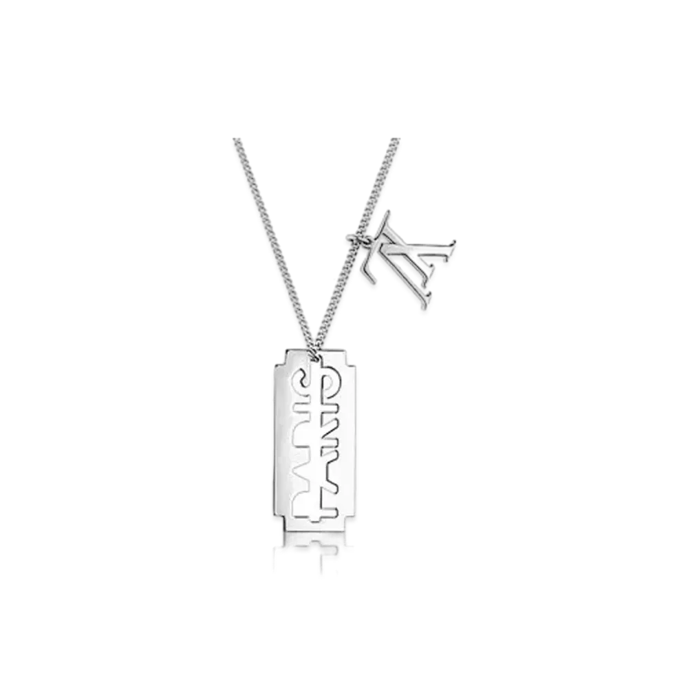 Louis Vuitton Charm For Gentleman Necklace "Silver"