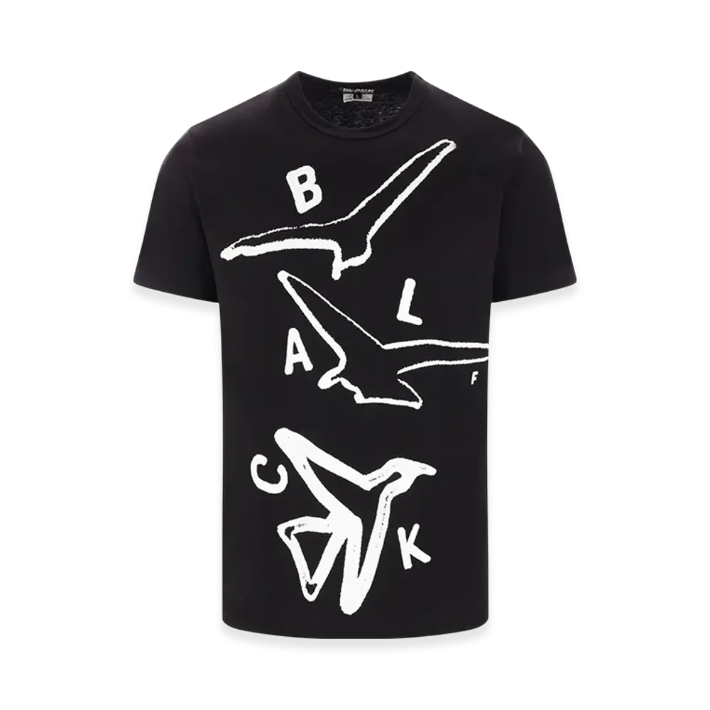 BLACK COMME des GARCONS Graphic Tee "White"
