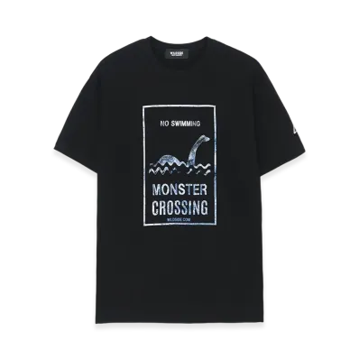 WILDSIDE YOHJI YAMAMOTO Nessie Crossing T-Shirt "Black"
