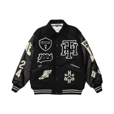 NEIGHBORHOOD Stadium Jacket "Black/White"