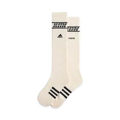 Kith x Lionel Messi x adidas Football Thigh Socks "Sandrift"