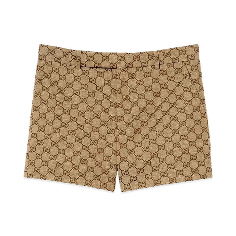 GUCCI Women's 'Original GG' Shorts - 'Gucci Lido' Line "Beige"