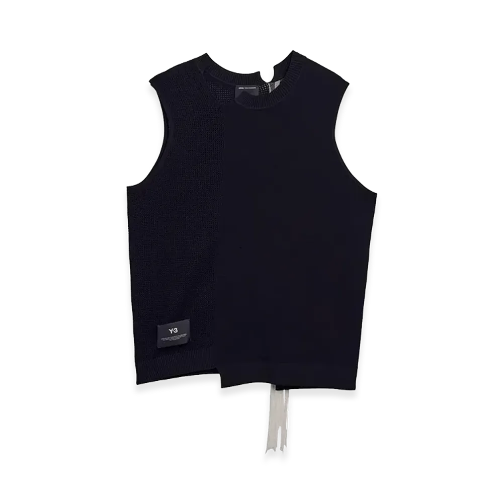Y-3 GFX Knitted Vest "Black"