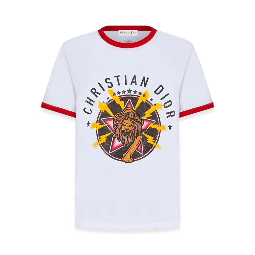 Dior Women's Vibe T-Shirt "White/Red"