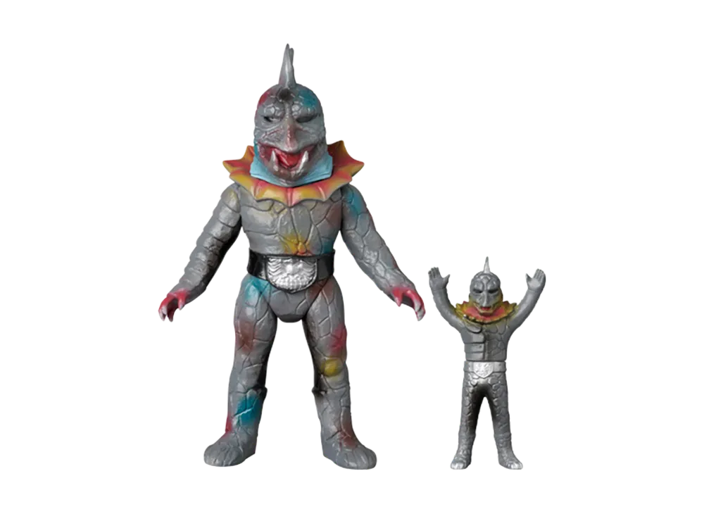 MEDICOM TOY "Toei Retro Sofvi Collection" -Masked Rider- Poison Lizard Man (Reborn Monster Ver.) + Mini Soft Vinyl Figure