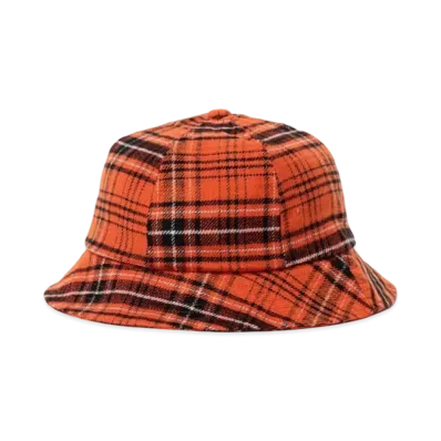 BEAMS Check Metro Hat "Orange"