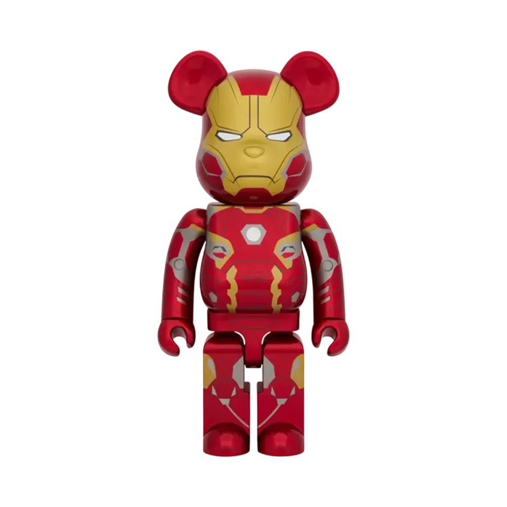 MEDICOM TOY "BEARBRICK" -INFINITY SAGA- IRON MAN MARK 45 1000%