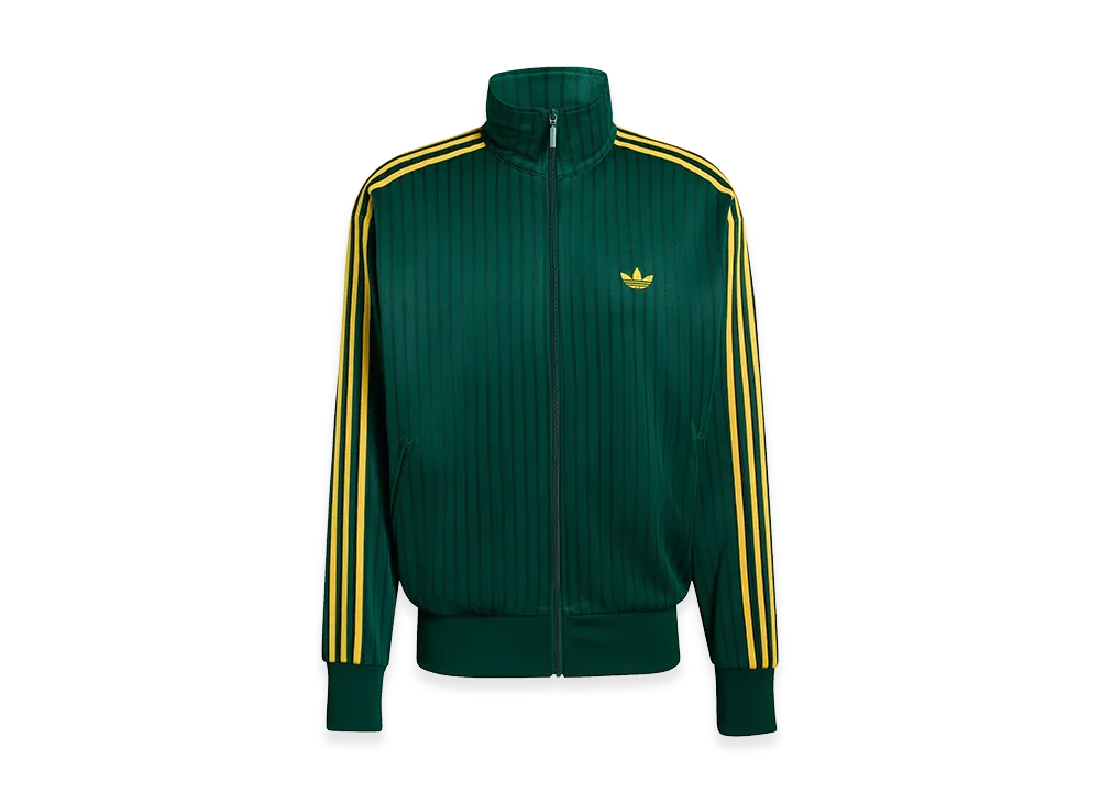 adidas Firebird Loose Pinstripe Track Top "Collegiate Green"