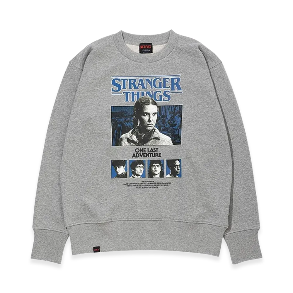 Netflix Stranger Things x V.A. Crewneck Sweat HEROS "Gray"