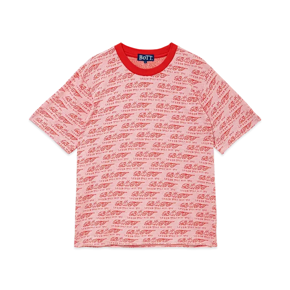 BOTT Miss You Jacquard Tee "Pink"