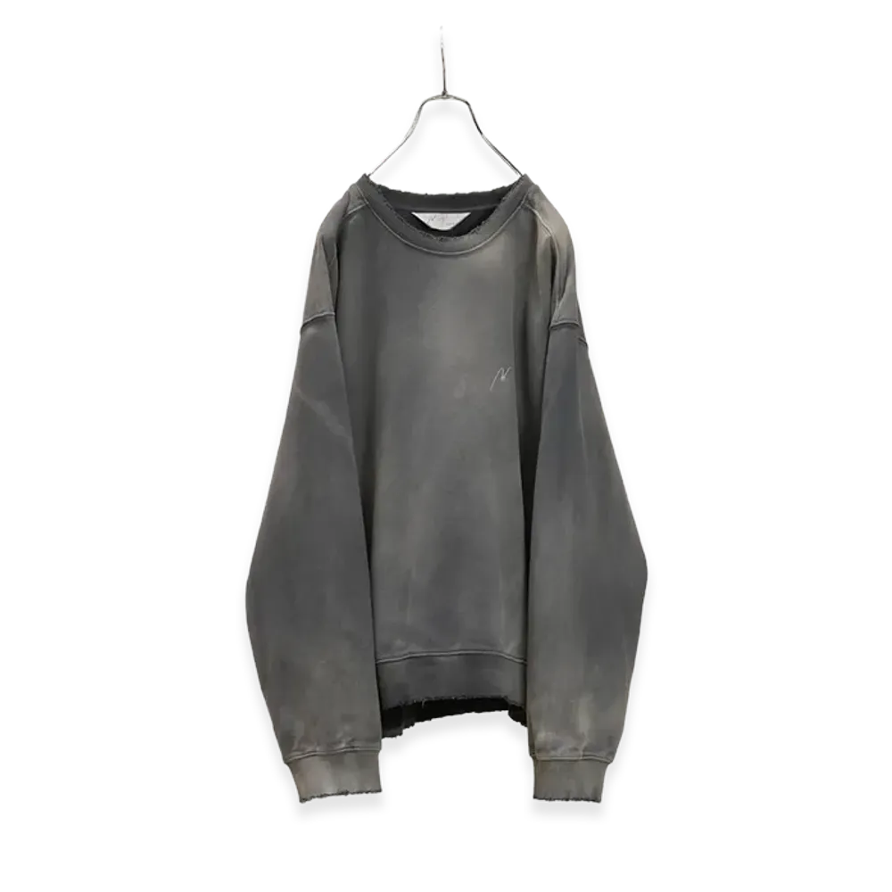 ANCELLM Unevenness Sweat Shirt "Gray"