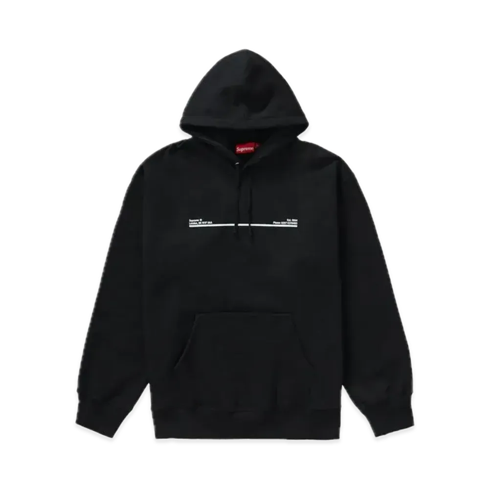 Supreme Shop Hooded Sweatshirt London "Black"