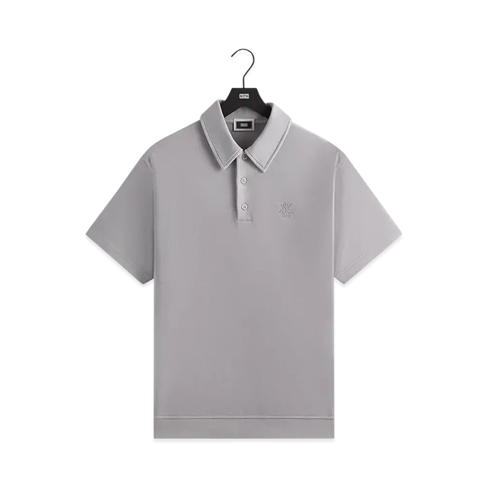 Kith Crystal Wash Interlock Graham Polo "Float"