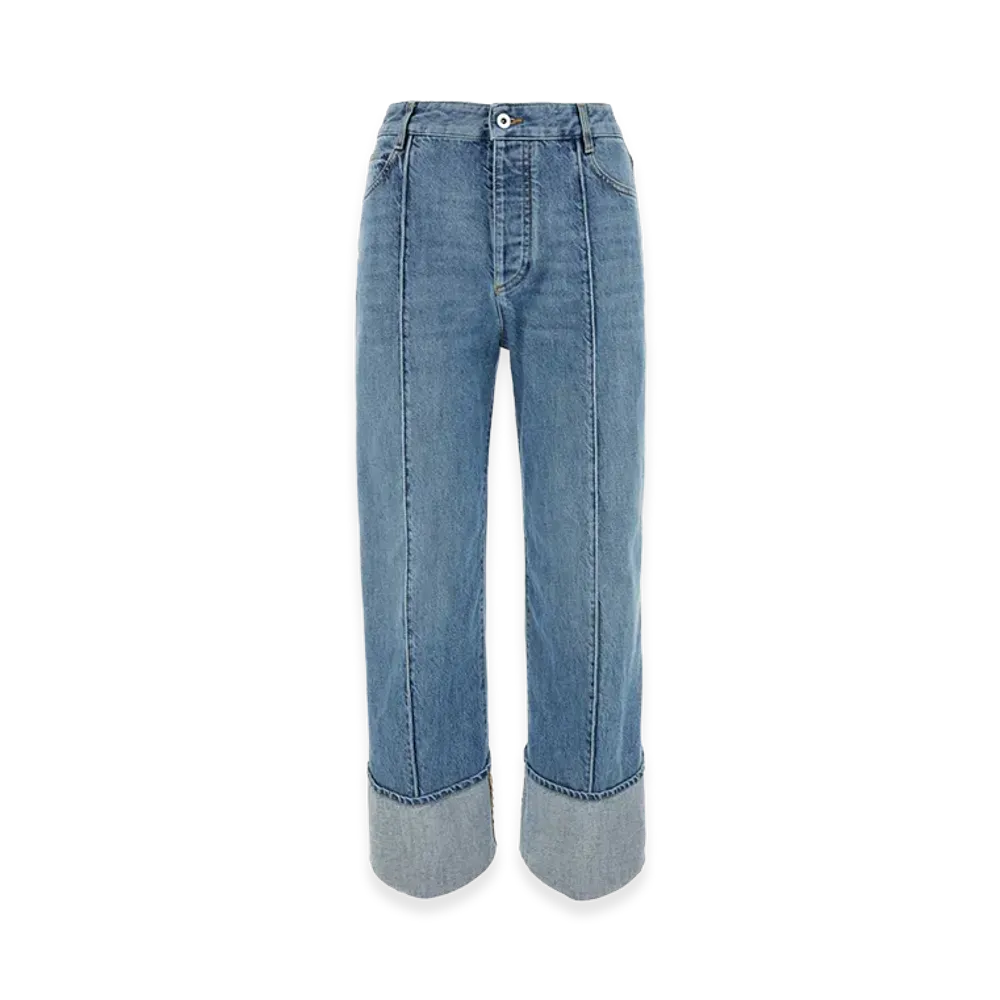 Bottega Veneta Women's Denim Jeans "Mid Blue"