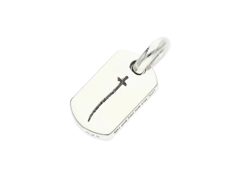 Chrome Hearts Tiny Dog Tag RS Cross Aoyama Limited Pendant Top "Silver"