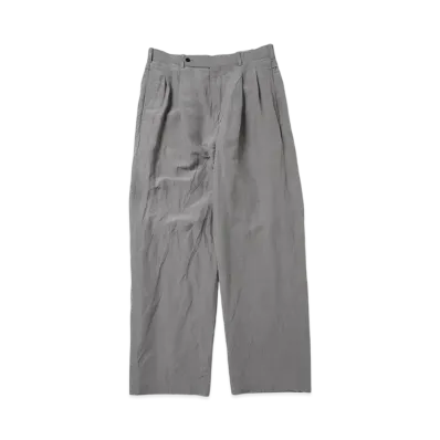 A.PRESSE Silk Linen Trousers "Grey"
