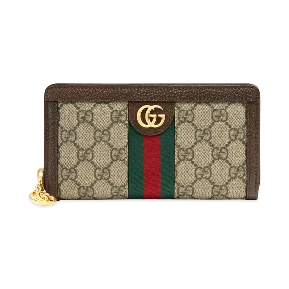 GUCCI Ophidia GG Zip Around Wallet