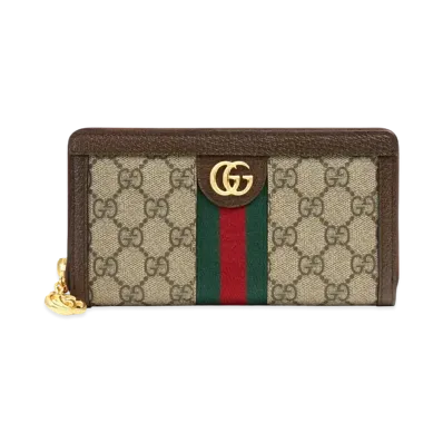 GUCCI Ophidia GG Zip Around Wallet