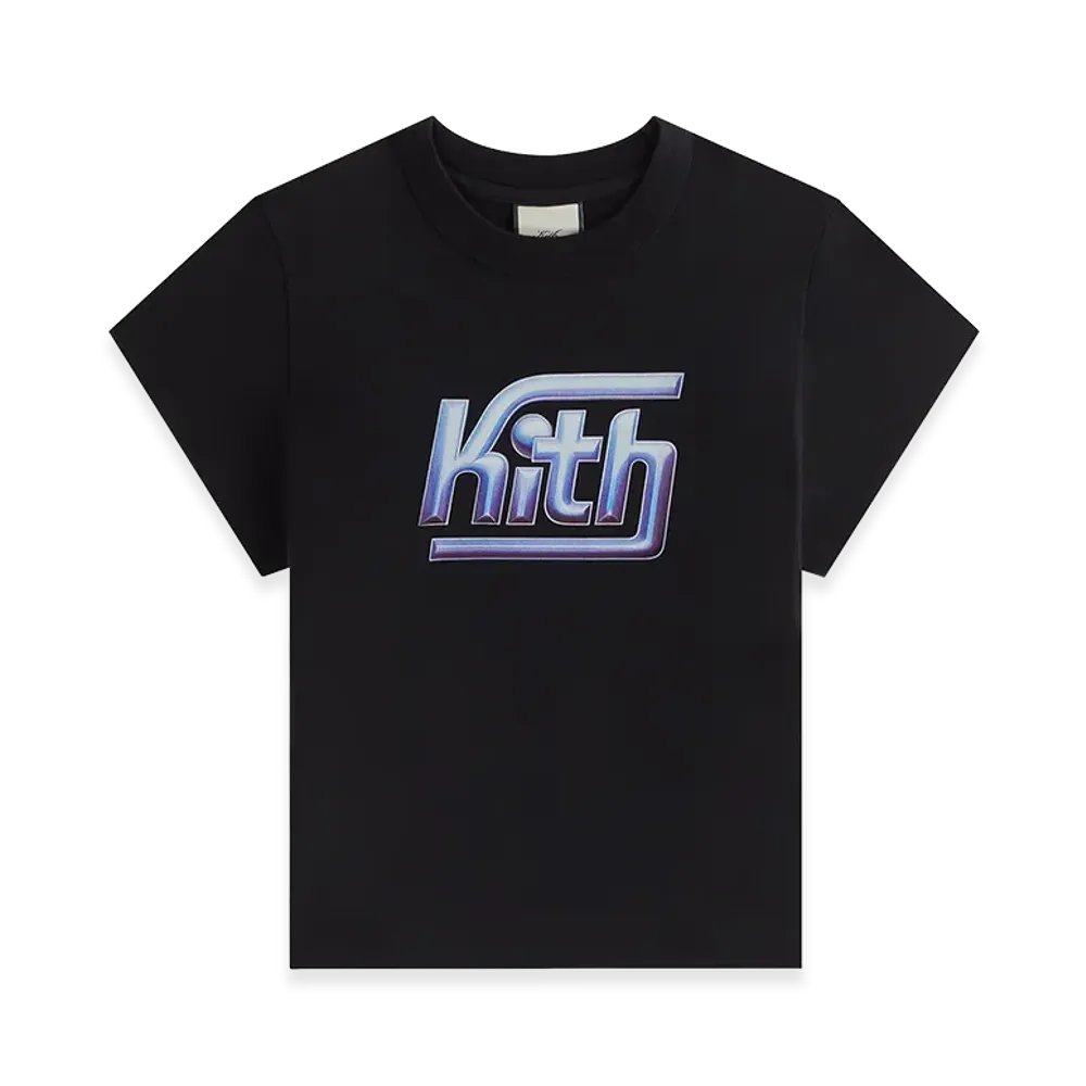 Kith Women's Mulberry Vintage Platinize Tee "Black"