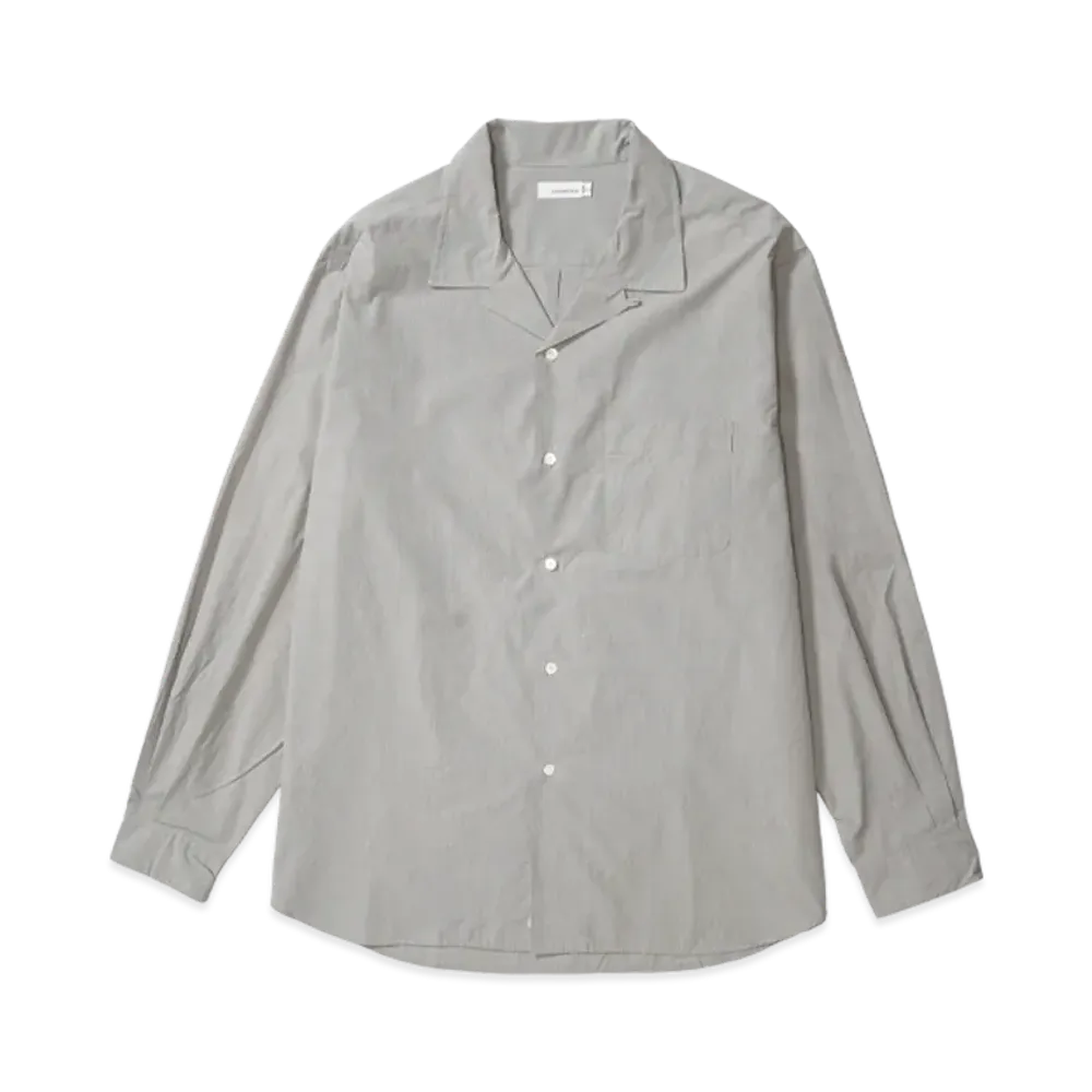 nanamica Open Collar End On End Shirt "Gray"