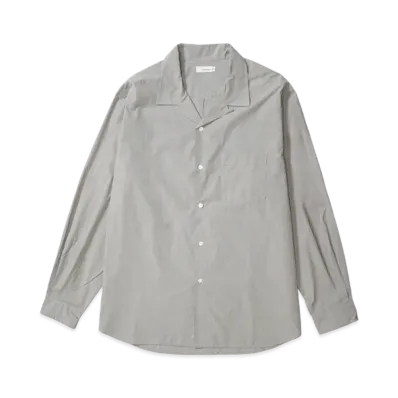 nanamica Open Collar End On End Shirt "Gray"