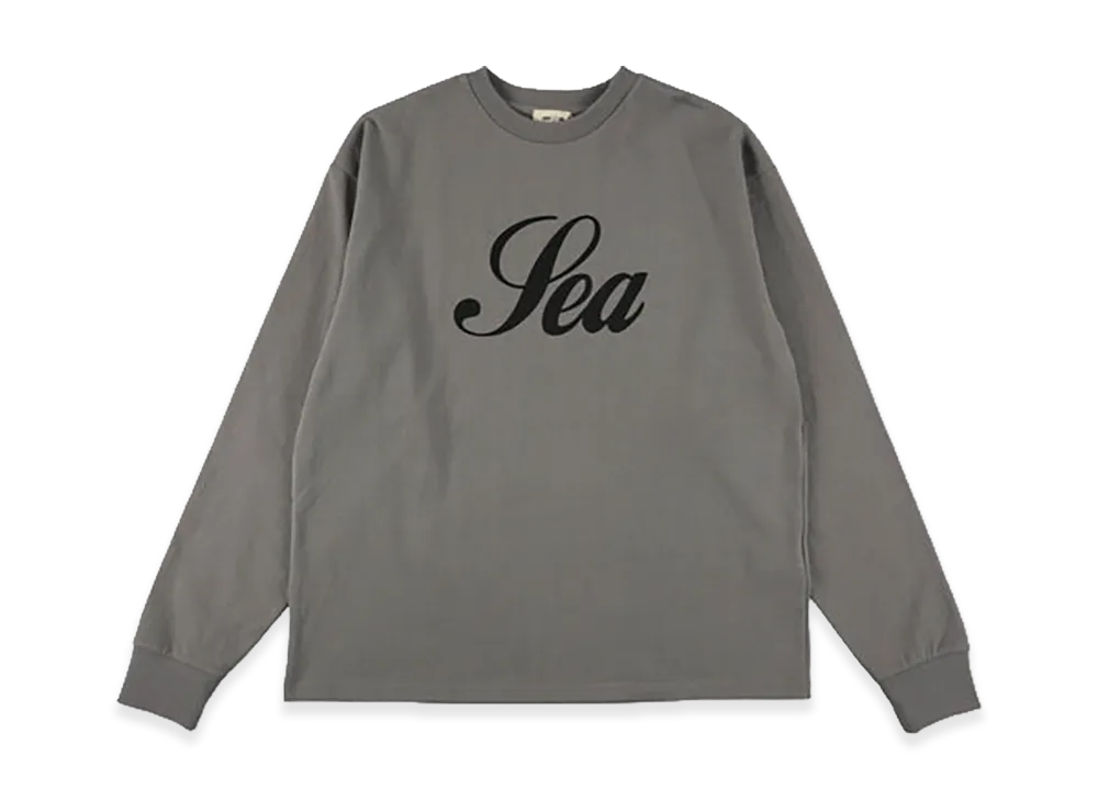 WIND AND SEA Script Sea L/S Tee "Gray"
