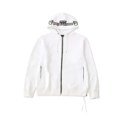 mastermind JAPAN Embroidery-Ish Zip Up Hoodie "White"
