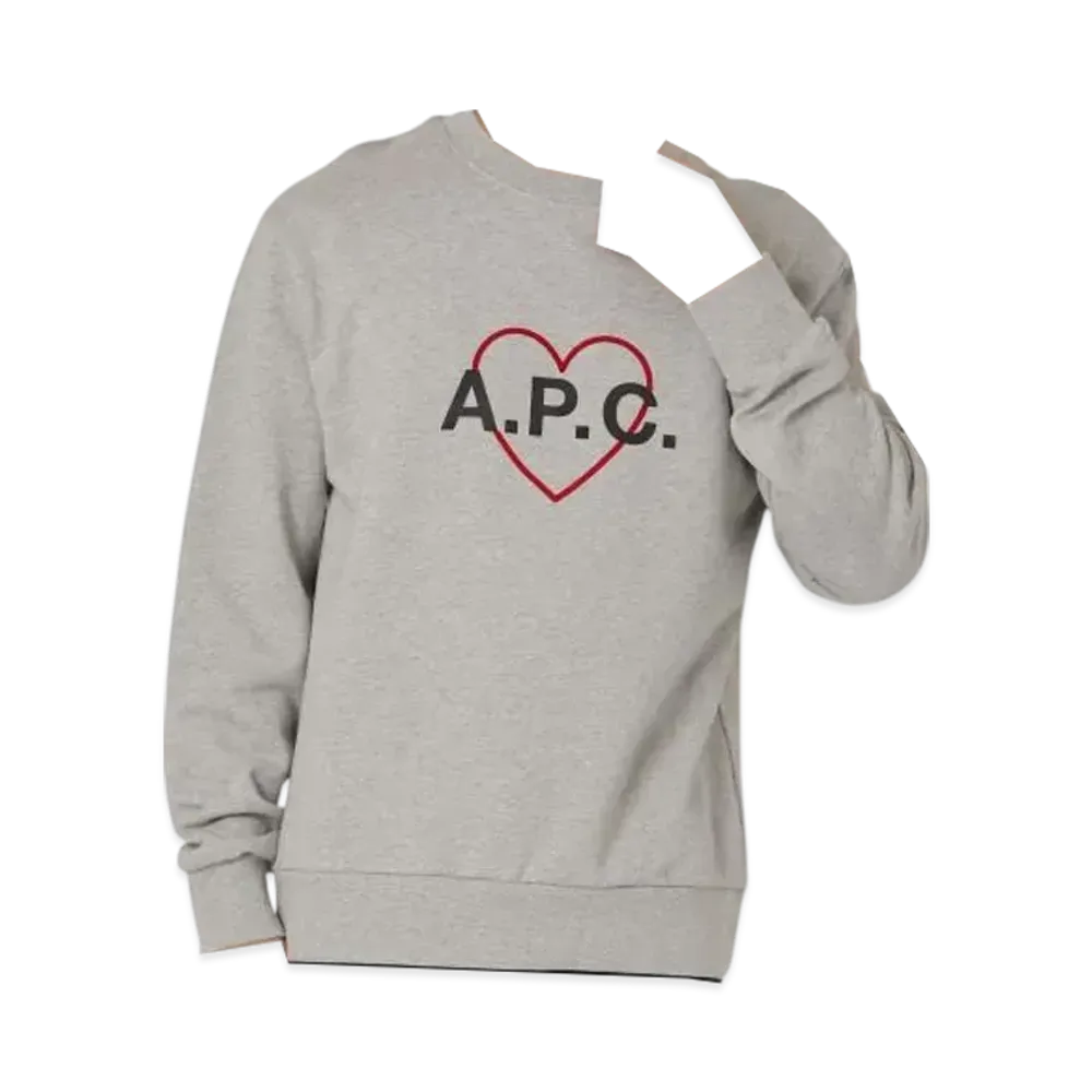 A.P.C. Sweat Leon "Heathered Grey"