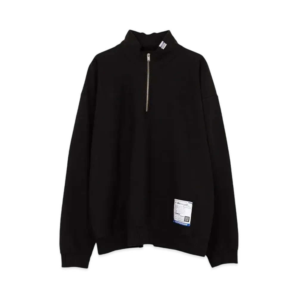 Maison MIHARA YASUHIRO Half Zip Pullover Sweatshirt "Black"