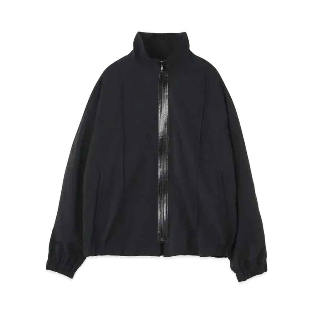 Yohji Yamamoto Y's TWISTED POLY NATURAL STRETCH EPAULETTE BLOUSON "Black"