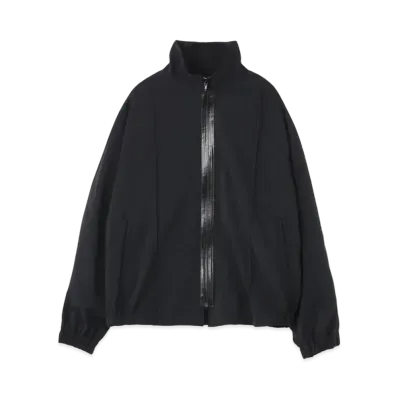 Yohji Yamamoto Y's TWISTED POLY NATURAL STRETCH EPAULETTE BLOUSON "Black"