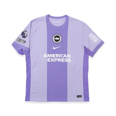 Nike 25-26 Brighton & Hove Albion FC Away Jersey #22 Kaoru Mitoma "Purple"