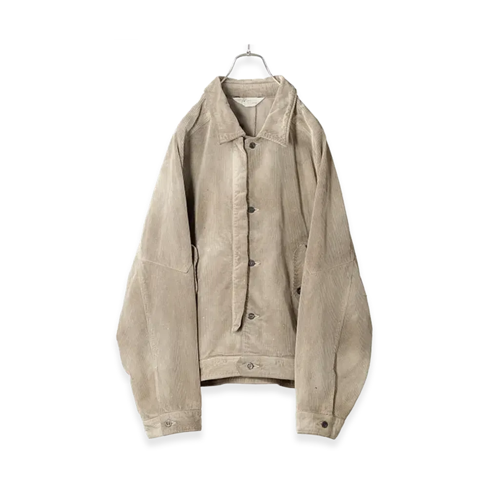 ANCELLM Aging Corduroy Jacket "Gray"