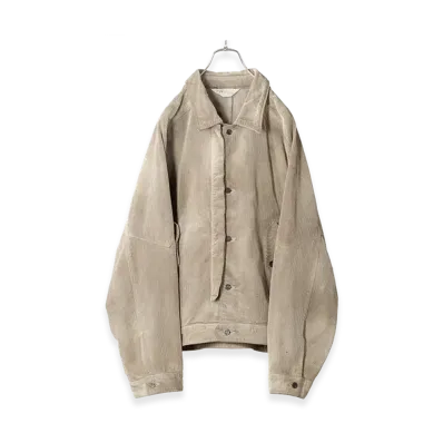 ANCELLM Aging Corduroy Jacket "Gray"