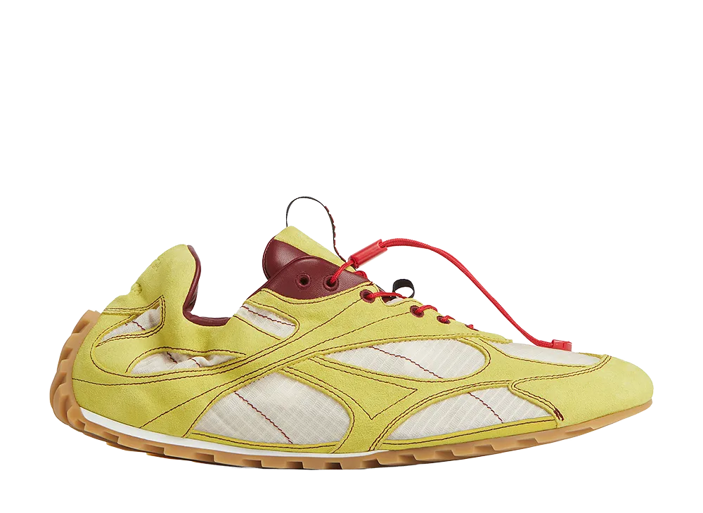 Bottega Veneta Orbit Flash Sneakers "Limone/Dark Apple Candy/Tufo"